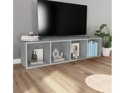 Estantería de libros/mueble TV madera contrachapada 36x30x143cm