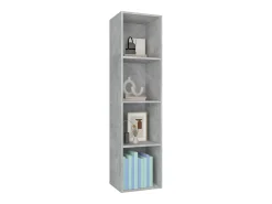 Estantería de libros/mueble TV madera contrachapada 36x30x143cm
