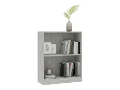 Estantería de madera contrachapada gris hormigón 60x24x74,5 cm