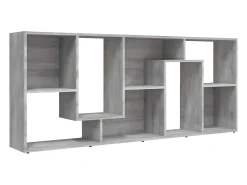 Estantería de madera contrachapada gris Sonoma 67x24x161 cm