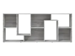 Estantería de madera contrachapada gris Sonoma 67x24x161 cm