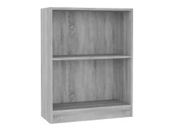Estantería de madera contrachapada gris Sonoma 60x24x74,5 cm