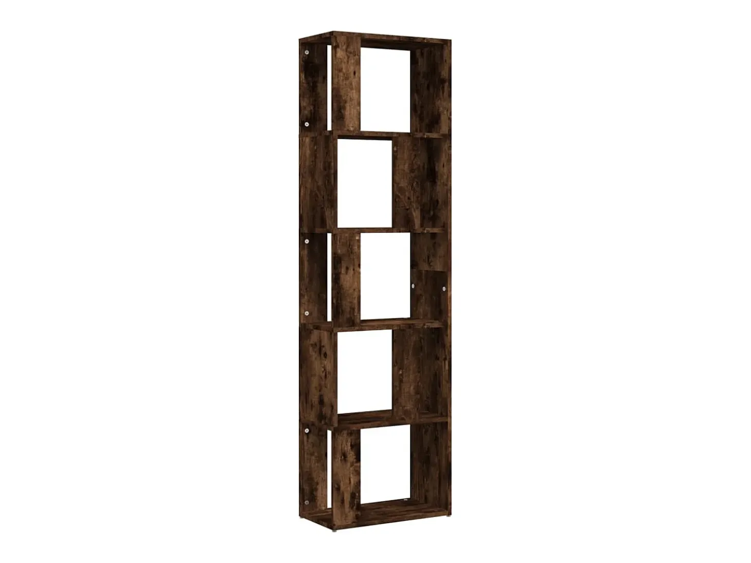 Estantería de madera contrachapada roble ahumado 45x24x160 cm