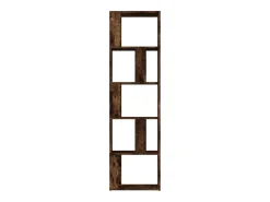 Estantería de madera contrachapada roble ahumado 45x24x160 cm