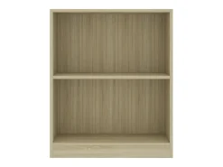 Estantería de madera contrachapada color roble 60x24x74,5 cm