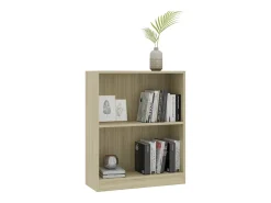 Estantería de madera contrachapada color roble 60x24x74,5 cm