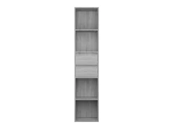 Estantería de madera contrachapada gris Sonoma 36x30x171 cm