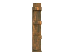 Estantería de madera contrachapada roble ahumado 86x25,5x140 cm