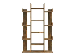 Estantería de madera contrachapada roble ahumado 86x25,5x140 cm