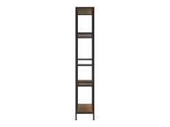 Estantería de madera contrachapada y acero 80x30x180 cm