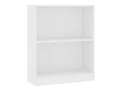 Estantería de madera contrachapada blanco 60x24x74,5 cm