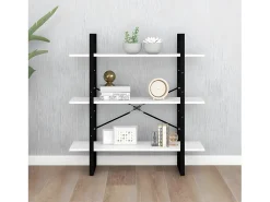 Estantería de madera contrachapada blanco 100x30x105 cm