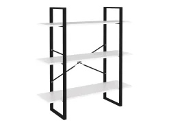 Estantería de madera contrachapada blanco 100x30x105 cm
