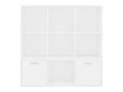 Estantería de madera contrachapada blanco 98x30x98 cm
