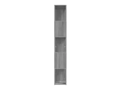 Estantería de madera contrachapada gris Sonoma 45x24x160 cm