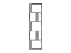 Estantería de madera contrachapada gris Sonoma 45x24x160 cm