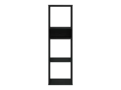 Estantería de madera contrachapada negra 34x31x112 cm