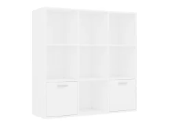 Estantería de madera contrachapada blanco 98x30x98 cm