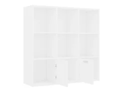 Estantería de madera contrachapada blanco 98x30x98 cm