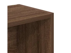 Estantería de madera de ingeniería marrón roble 31x24x102 cm