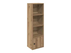Estantería de madera de ingeniería roble artisan 31x24x102 cm
