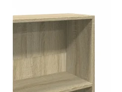 Estantería de madera de ingeniería roble Sonoma 80x24x143 cm