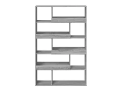 Estantería de madera de ingeniería gris Sonoma 100x33x156,5 cm