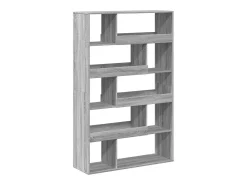 Estantería de madera de ingeniería gris Sonoma 100x33x156,5 cm