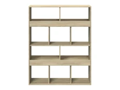 Estantería de madera de ingeniería roble Sonoma 100x33x125,5 cm