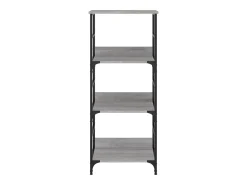 Estantería de madera de ingeniería gris Sonoma 50x33x117,5 cm