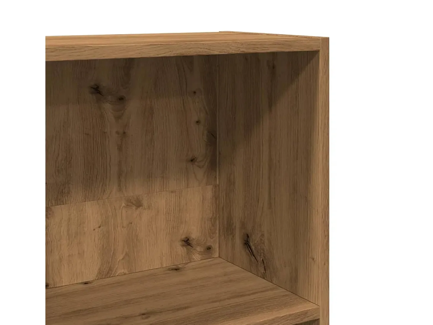 Estantería de madera de ingeniería roble artesano 40x24x143 cm