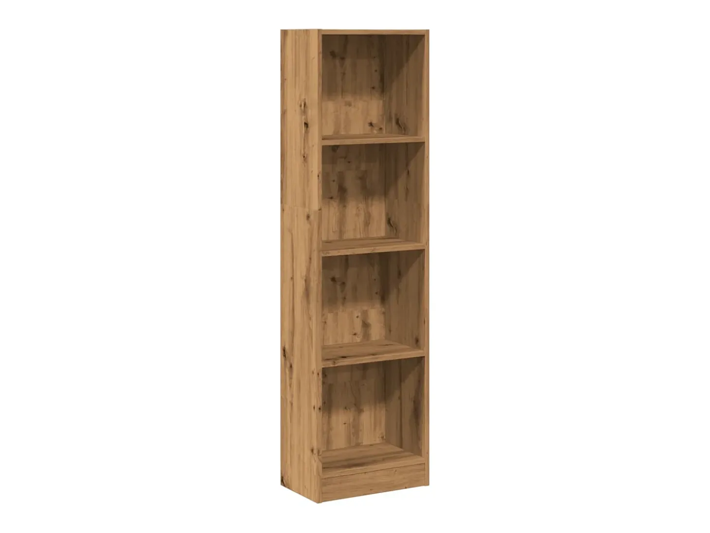 Estantería de madera de ingeniería roble artesano 40x24x143 cm