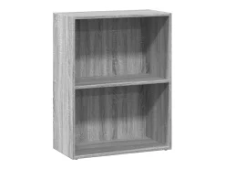 Estantería de madera de ingeniería gris Sonoma 60x30x77 cm