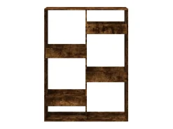 Estantería de madera de ingeniería roble ahumado 100x33x135 cm