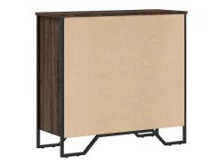 Estantería de madera de ingeniería marrón roble 80x31x74,5 cm
