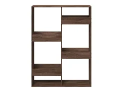 Estantería de madera de ingeniería marrón roble 100x33x135 cm