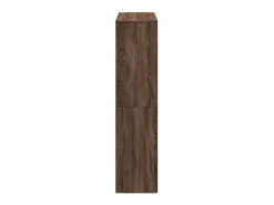 Estantería de madera de ingeniería marrón roble 100x33x135 cm