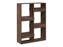 Estantería de madera de ingeniería marrón roble 100x33x135 cm
