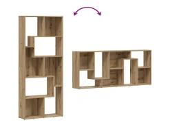 Estantería de madera de ingeniería roble artisan 67x24x161 cm