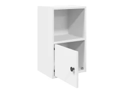 Estantería de madera de ingeniería blanca 31x24x52 cm