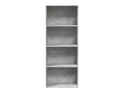 Estantería de madera de ingeniería gris hormigón 60x30x152 cm