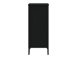 Estantería de madera de ingeniería negra 80x31x74,5 cm