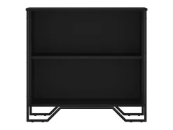 Estantería de madera de ingeniería negra 80x31x74,5 cm