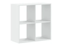 Estantería de madera de ingeniería blanca 68,5x32x68,5 cm