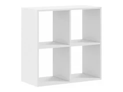Estantería de madera de ingeniería blanca 68,5x32x68,5 cm