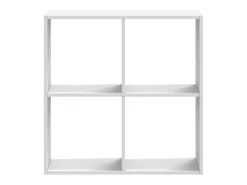 Estantería de madera de ingeniería blanca 68,5x32x68,5 cm
