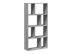 Estantería de madera de ingeniería gris Sonoma 60x20x120 cm