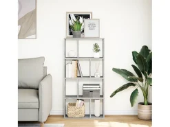 Estantería de madera de ingeniería gris Sonoma 60x20x120 cm