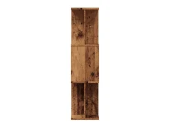 Estantería de madera de ingeniería envejecida 80x24x96 cm