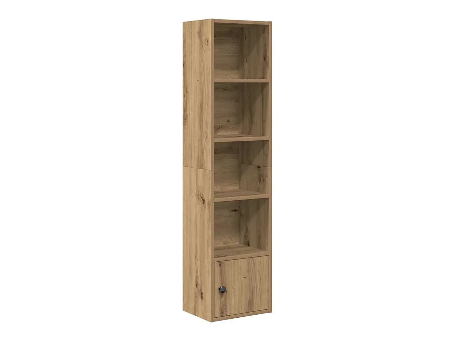 Estantería de madera de ingeniería roble artisan 31x24x127 cm